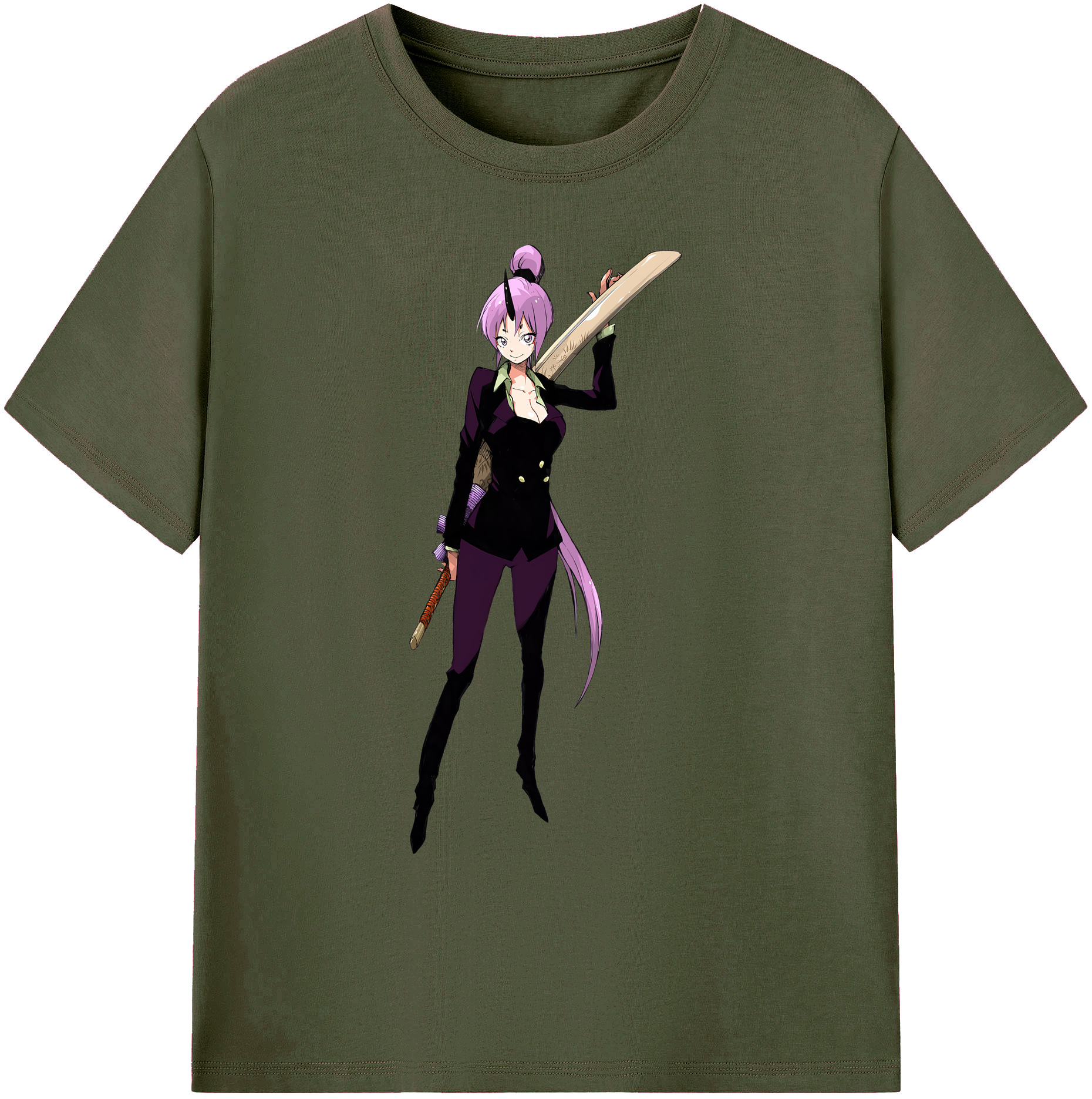 （画像用） 転スラ Regarding Reincarnated to Slime 綿100％ メンズ半袖Tシャツ｜肌触りやわらか＆通気性